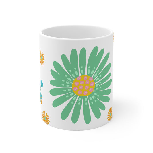 “Flowers” Ceramic Mug 11oz