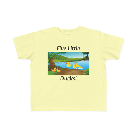 “Five Little Ducks” Rhyme Series Toddler's Tee