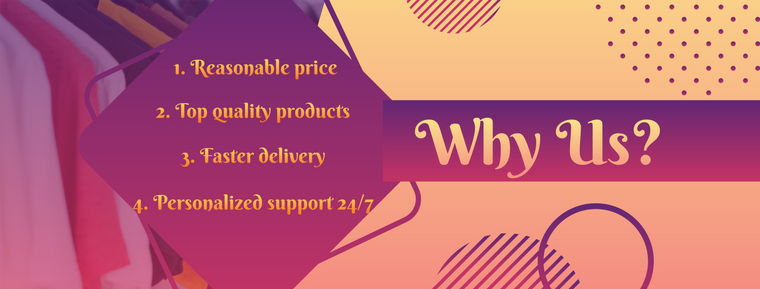 Why us. 1)Reasonable Price 2)Top Quality Products 3)Faster delivery 4)Personalized support 24/7