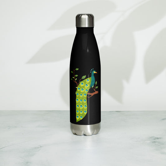 “Peacock” Stainless steel water bottle