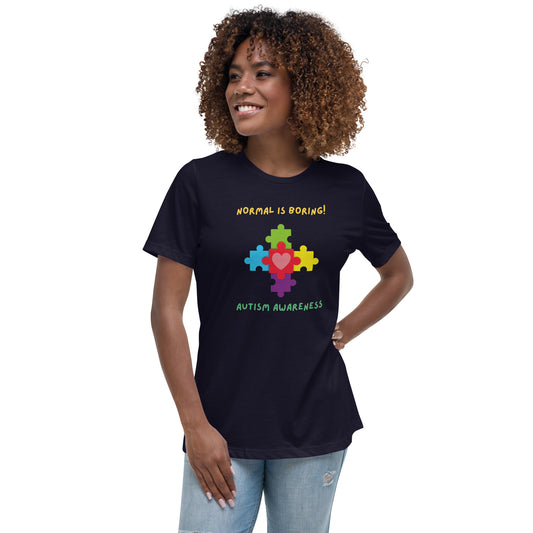 “Normal is Boring” Women's Relaxed T-Shirt